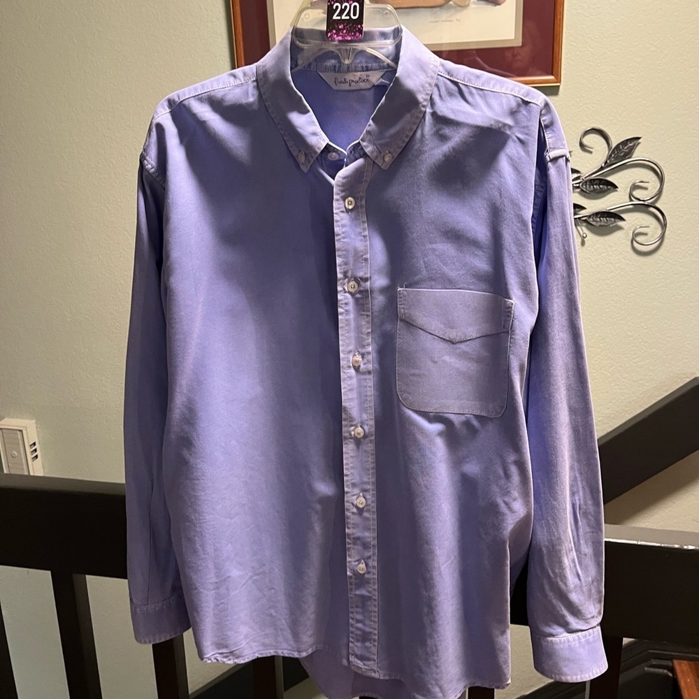 Fresh Produce Lavender Casual Button-Down Shirt